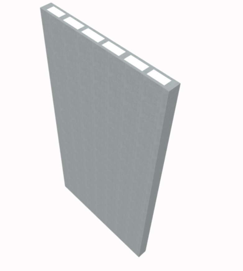 StructaCast sandwich panel with integrated thermal core